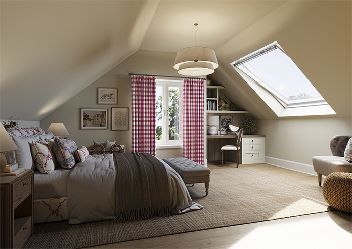 Gingham, Cosmos - Made to Measure Curtains - Image 7